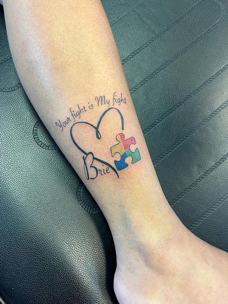 Autism Heart Tattoo