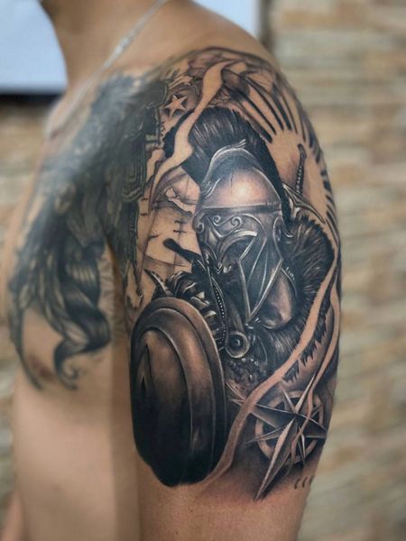 Aztec Armor Tattoo