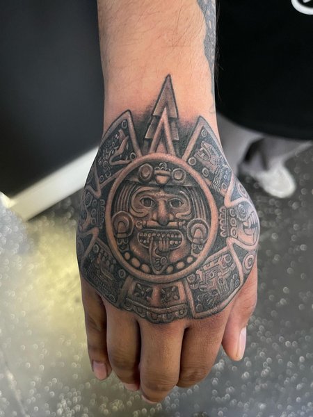 Aztec Calendar Tattoo