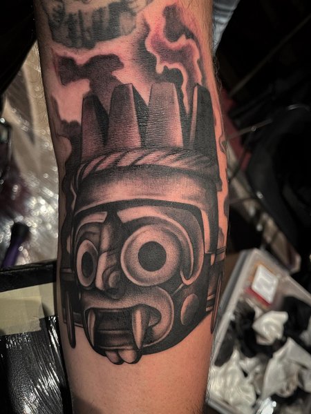 Aztec God Tattoo