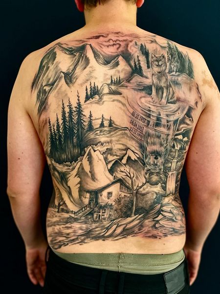 Back Mountain Tattoo