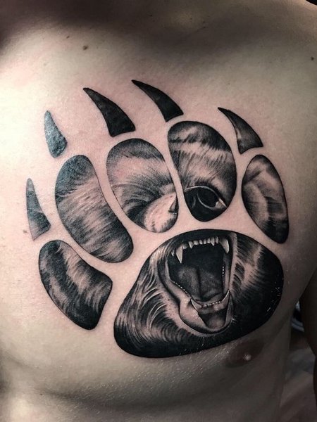 Bear Claw Tattoo