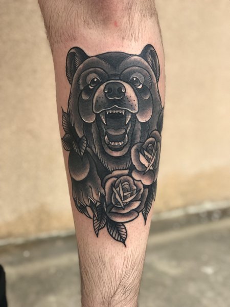 Bear Leg Tattoo