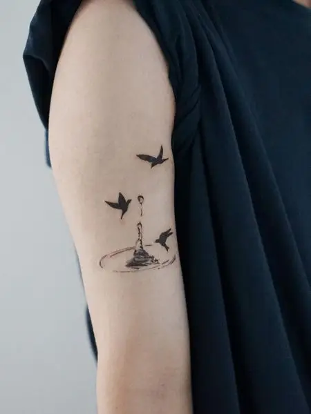 Bird Silhouette Tattoo