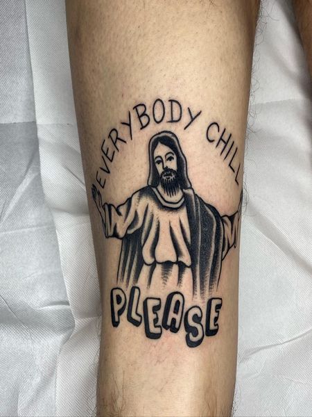 Black Jesus Tattoo