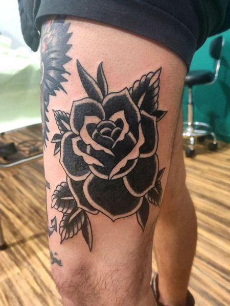 Black Rose Tattoo For Men