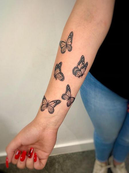 Butterfly Forearm Tattoos
