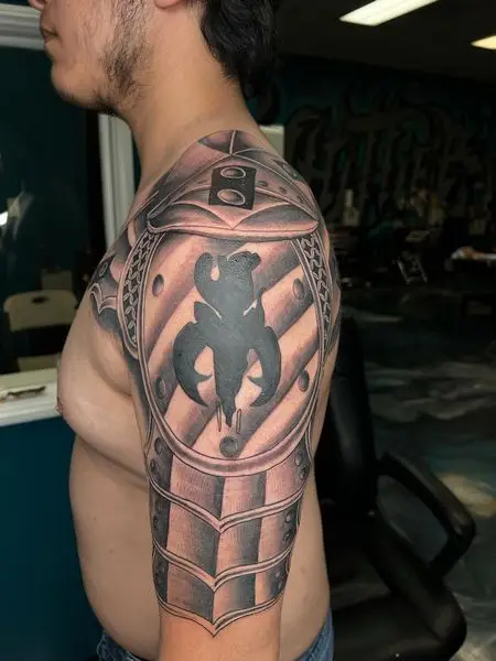 Chest Armor Tattoo