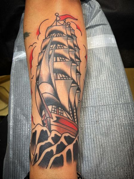 Clipper Ship Tattoo
