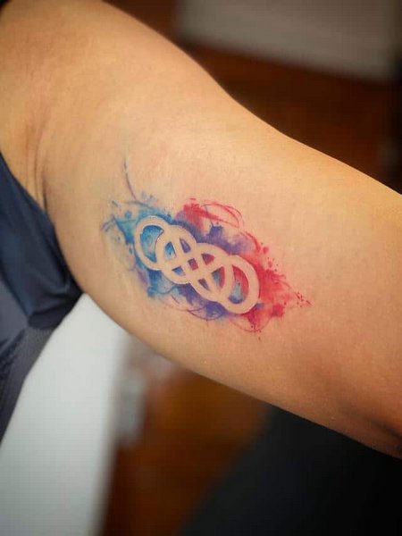 Colored Infinity Symbol Tattoo