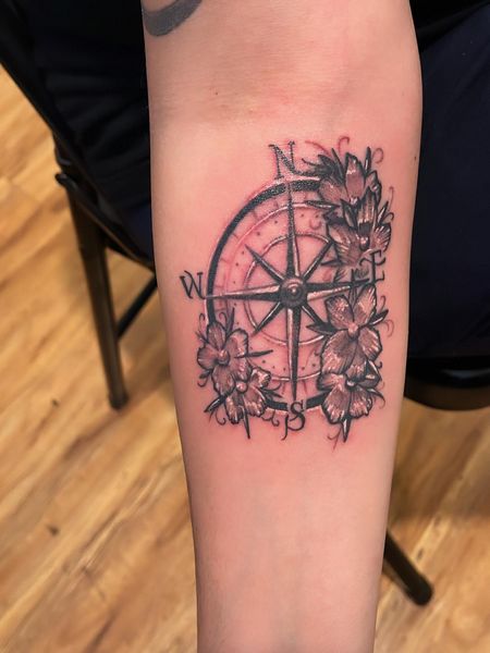 Compass Forearm Tattoos