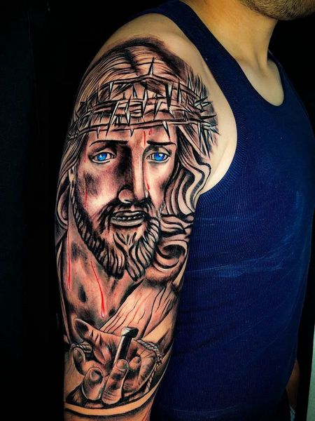Cool Jesus Tattoo