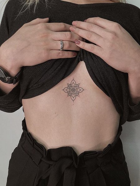 Cute Sternum Tattoo