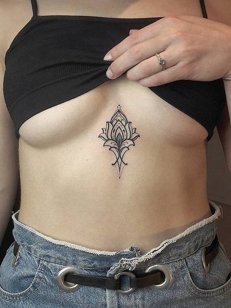 Delicate Sternum Tattoo