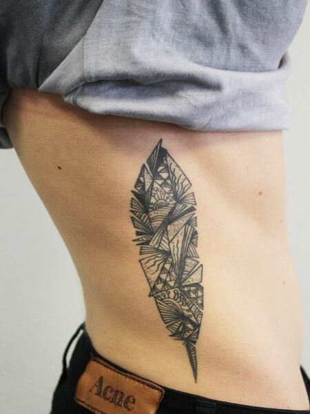 Feather Rib Tattoo