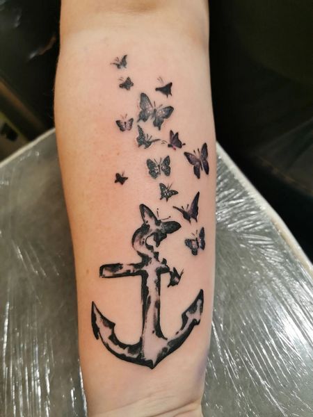 Feminine Anchor Tattoo