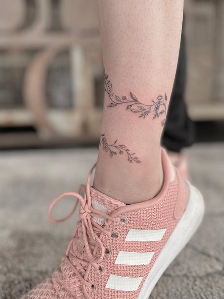 Feminine Ankle Tattoo