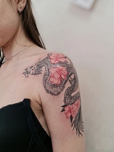 Feminine Dragon Tattoos