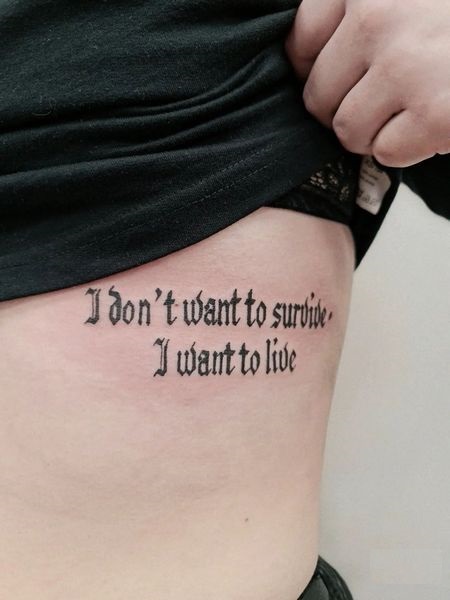 Feminine Quote Tattoo