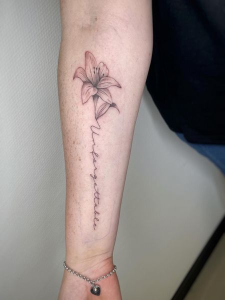 Fine Line Forearm Tattoo