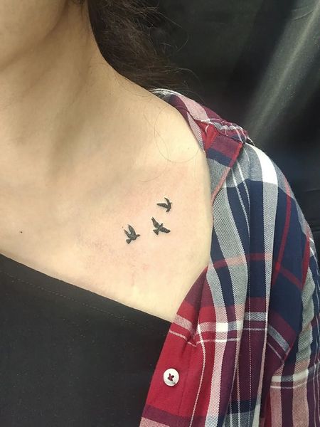 Flying Bird Tattoo