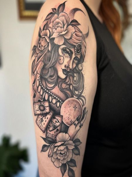 Fortune Teller Gypsy Tattoo