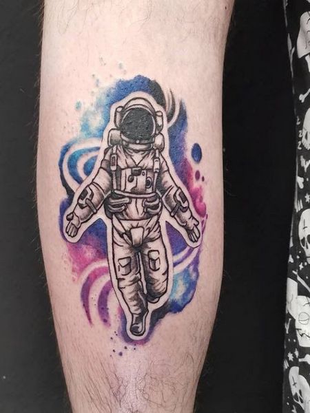 Galaxy Astronaut Tattoo