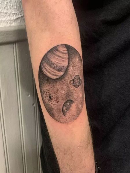 Galaxy Sky Scene Tattoo