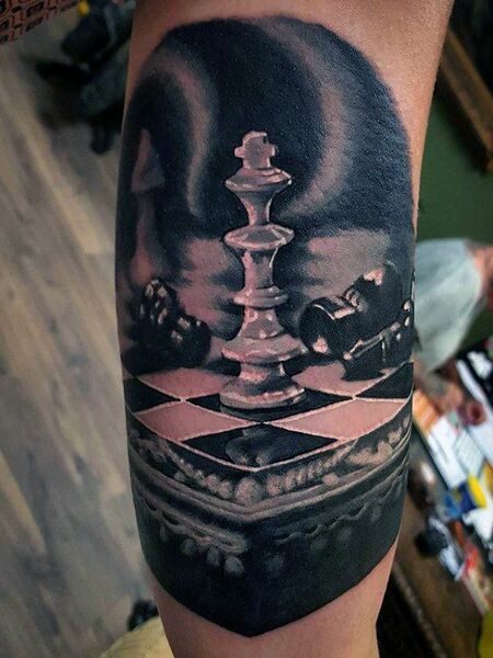 Game over Chess Tattoo