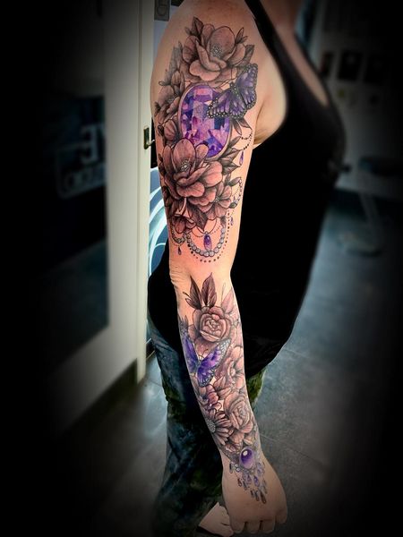 Gem Sleeve Tattoo