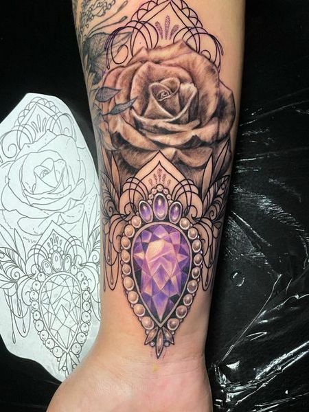 Gem Wrist Tattoo