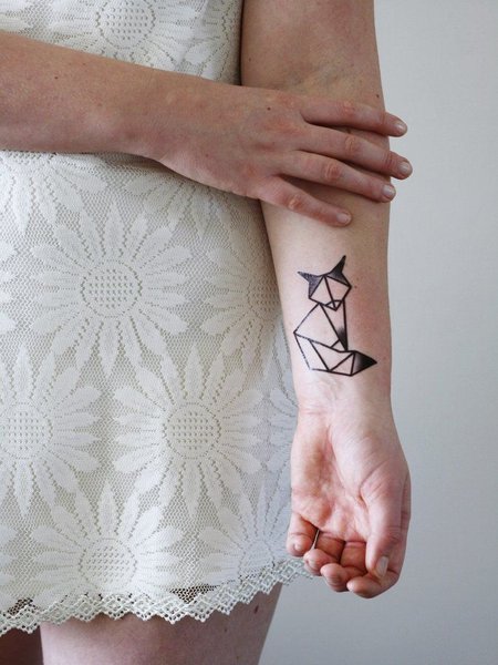 Geometric Temporary Tattoo