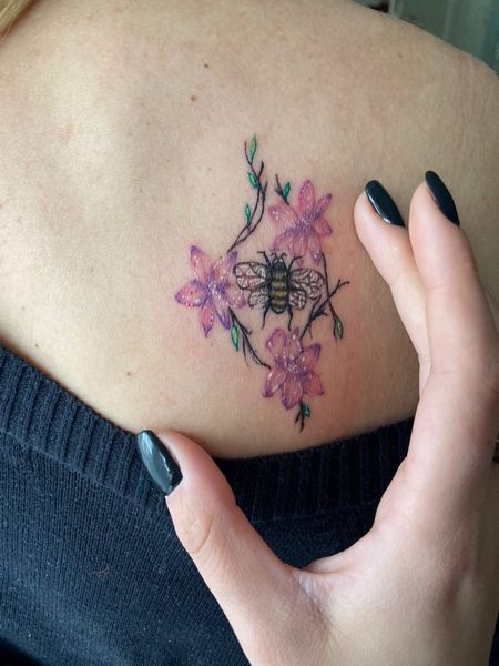 Girly Bee Tattoo