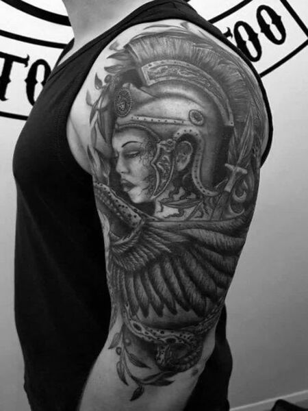 Greek goddess Athene tattoo