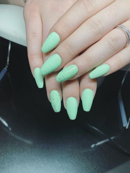 Green Cute Nails