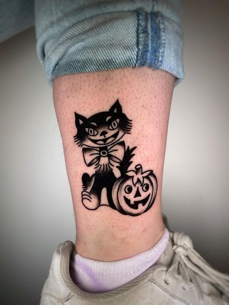 Halloween Ankle Tattoo