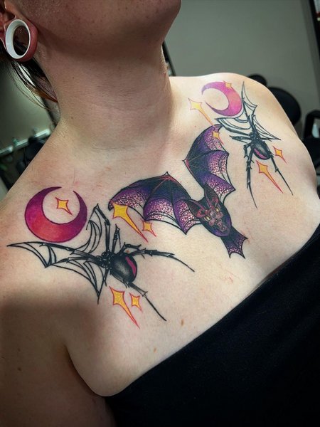 Halloween Chest Tattoo