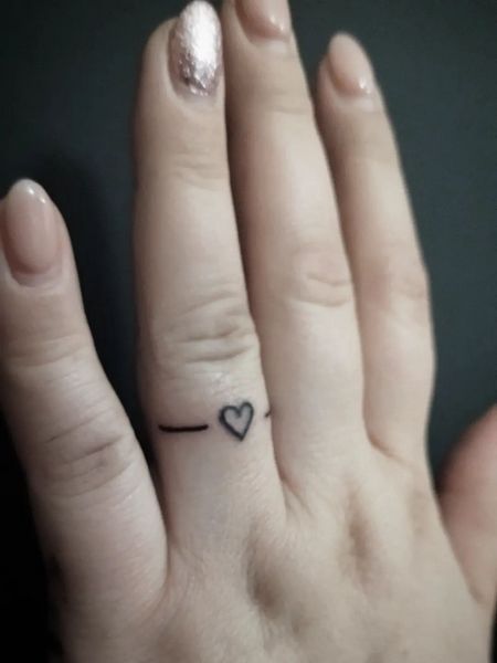 Heart Ring Tattoo