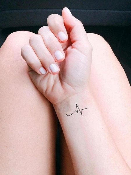 Heartbeat Temporary Tattoo