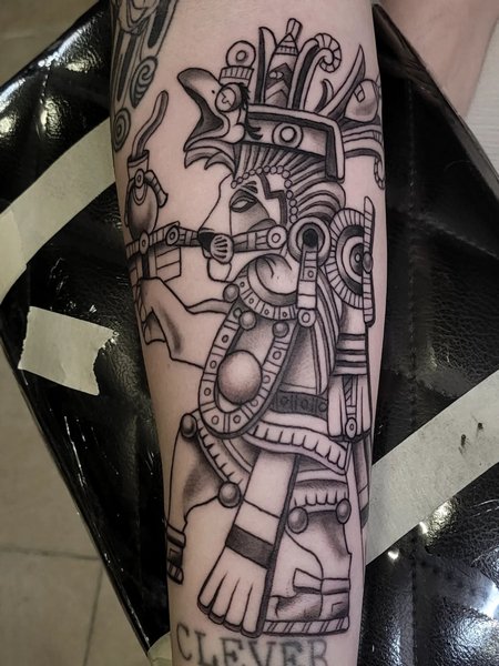 Hispanic Aztec Tattoo