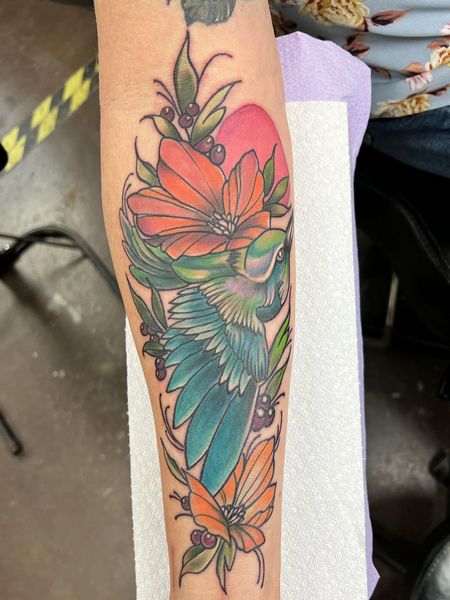 Hummingbird Forearm Tattoos