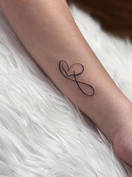 Infinity Symbol with Hearts