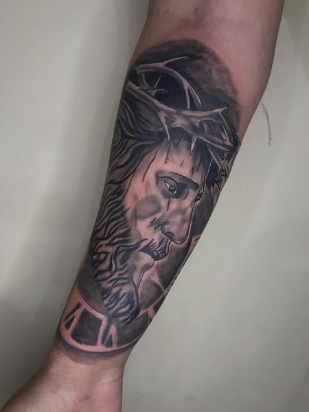Jesus Tattoo Arm
