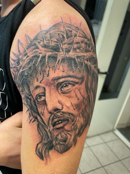 Jesus Tattoo Outline
