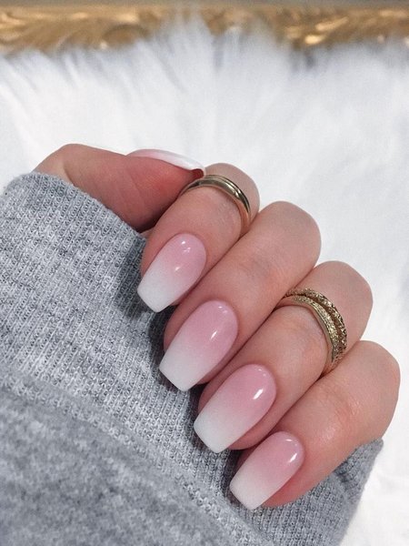 Light Pink Ombre Nails