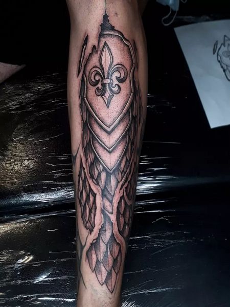 Lion Armor Tattoo