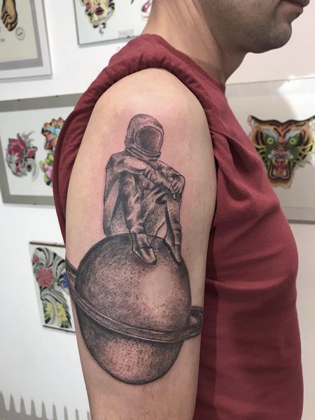 Lost Astronaut Tattoo