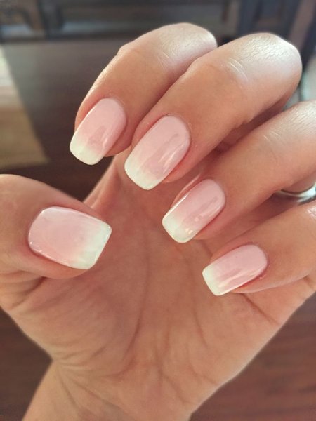 Natural Pink Ombre Nails