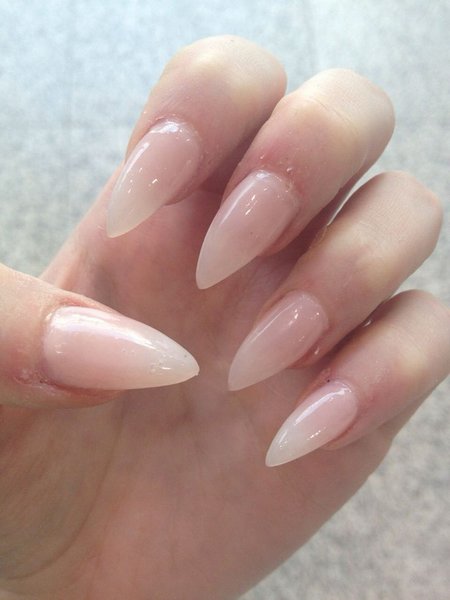 Nude Pink Ombre Nails