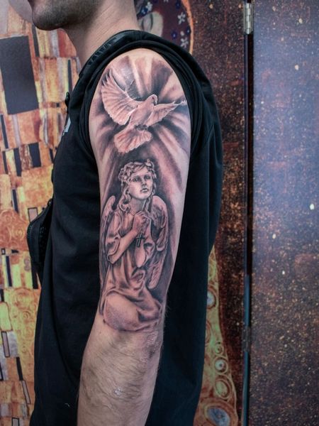 Praying Angel Tattoo